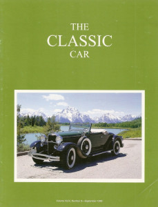 THE CLASSIC CAR 1996 SEPT - '31 LINCOLN LEBARON, DOBLE E-14 HARDTOP PHAETON*